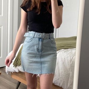 Jeans pencil skirt